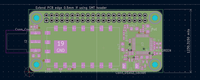Nod mobil HAT RPi CM108, PCB – PCB