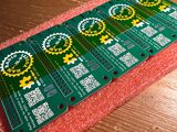 RoLink v2.0 - PCB, față, cu plan de masă randat